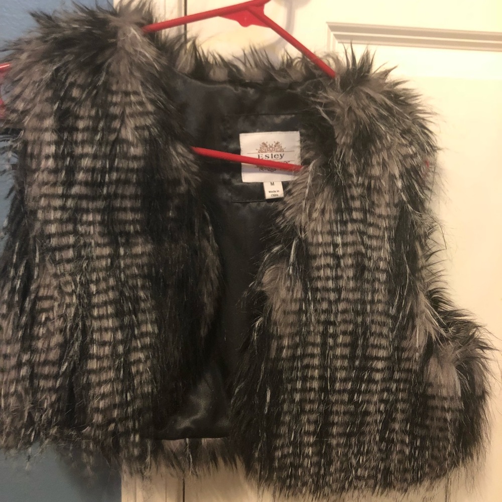 Faux fur vest